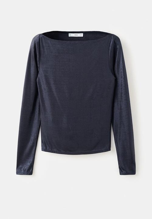 MANGO - T-shirt xlalo - navy