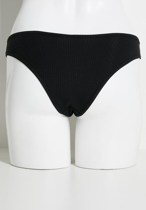Cotton On - Organic Cotton Rib Cheeky Brief 5 Pck - multi