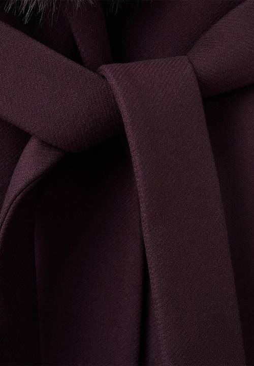 MANGO - Coat dolce - dark red