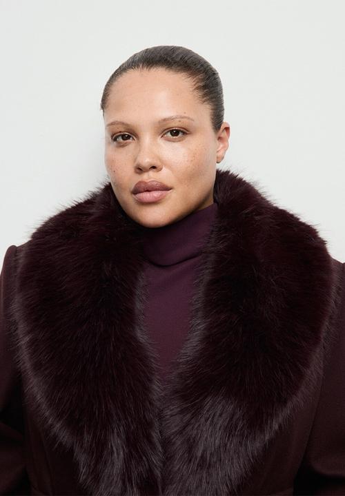 MANGO - Coat dolce - dark red
