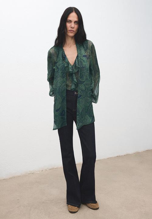 MANGO - Blouse divine - green