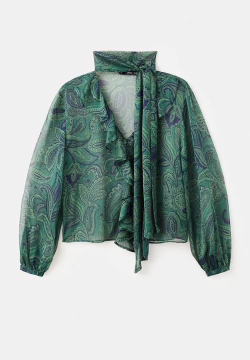 MANGO - Blouse divine - green