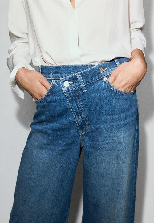 MANGO - Jeans malene - open blue