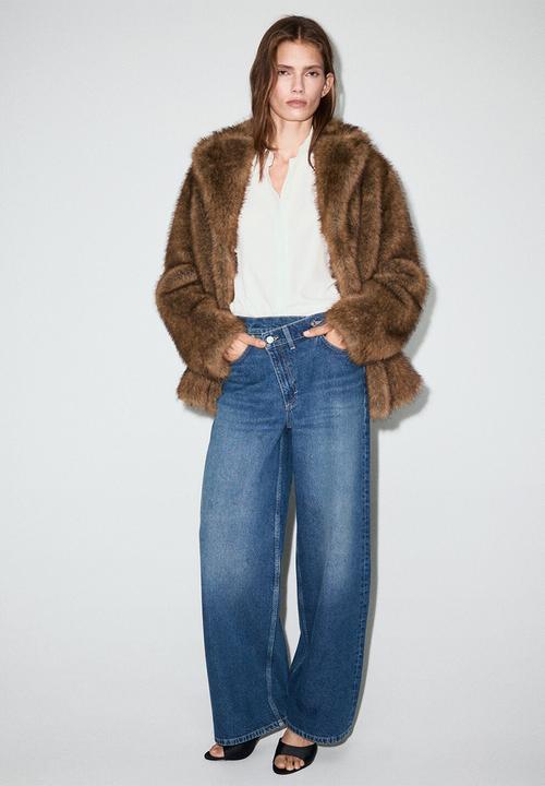 MANGO - Jeans malene - open blue