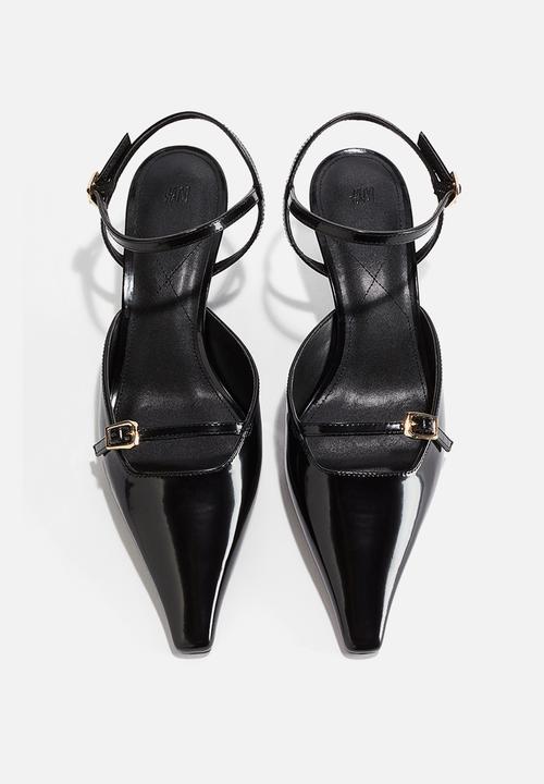 H&M - Pointed heeled sandals - black