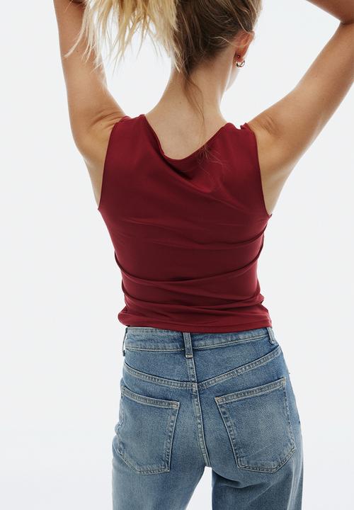 H&M - Microfibre vest top - dark red