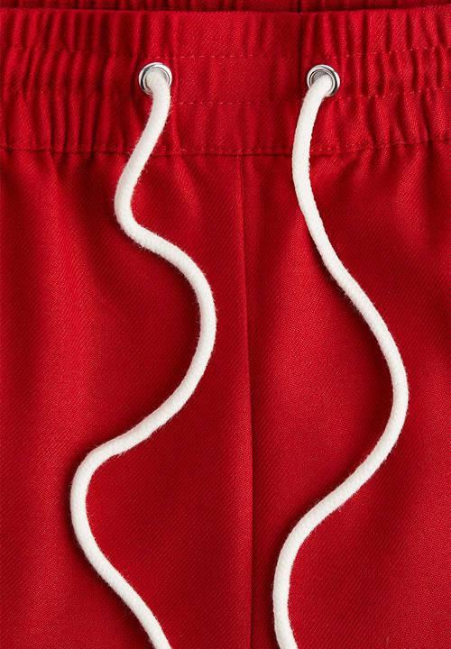 H&M - Wide drawstring trousers - red