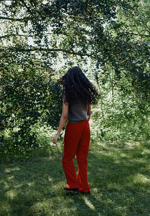 H&M - Wide drawstring trousers - red