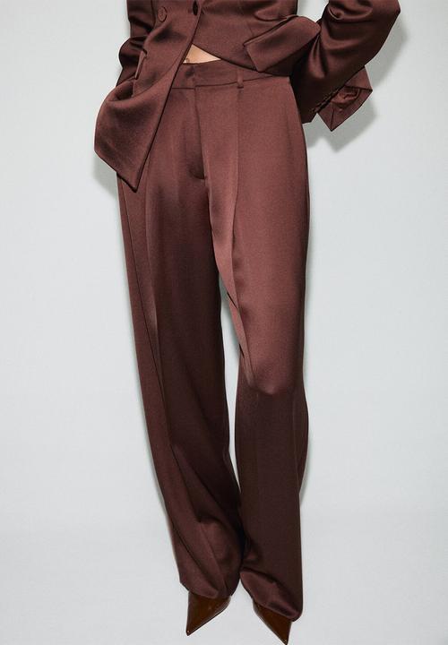 MANGO - Trousers gilda - brown