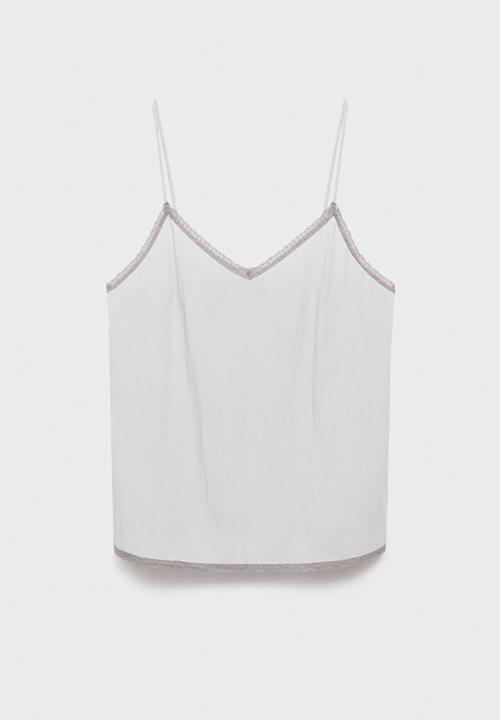 MANGO - Pyjama top paraiso- grey
