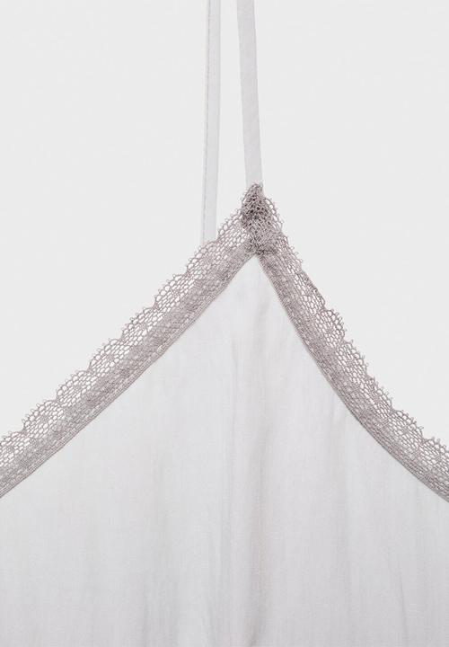 MANGO - Pyjama top paraiso- grey