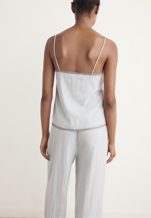 MANGO - Pyjama top paraiso- grey