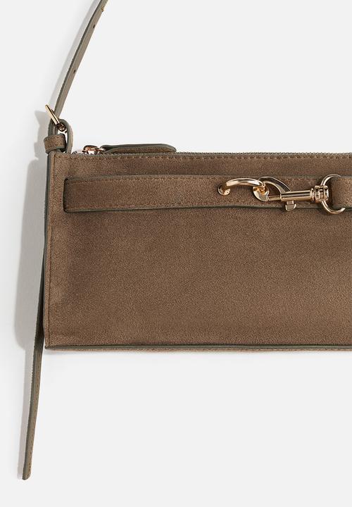 H&M - Rectangular shoulder bag - dark beige