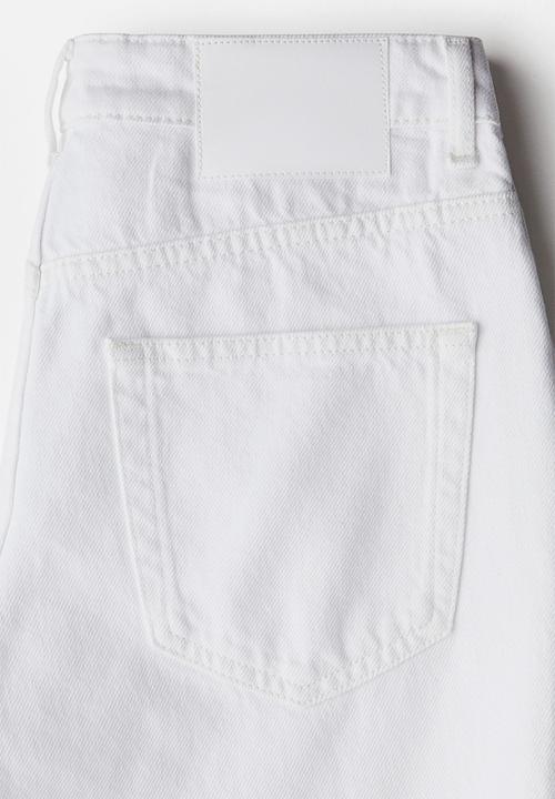 H&M - Denim bermuda shorts - white