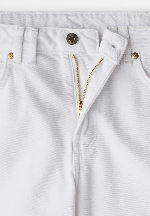 H&M - Denim bermuda shorts - white