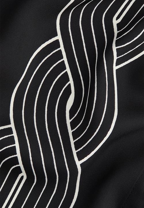 H&M - Oversized printed shirt - black patterned