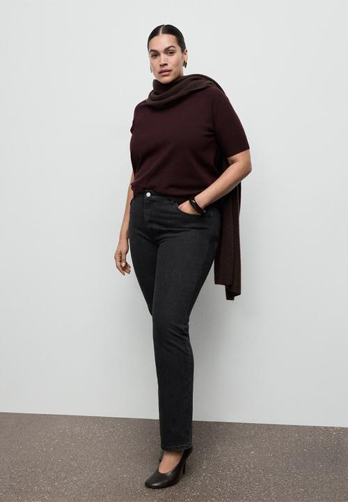 MANGO - Jeans delia - open gray