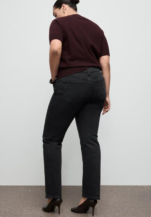 MANGO - Jeans delia - open gray