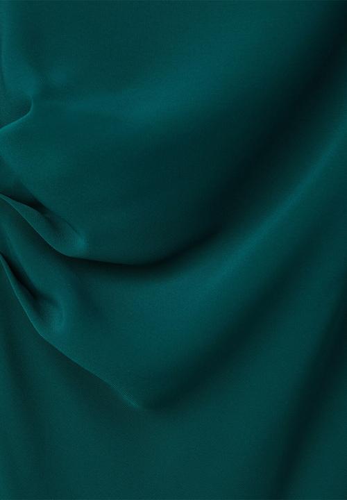 MANGO - Dress caro - medium green