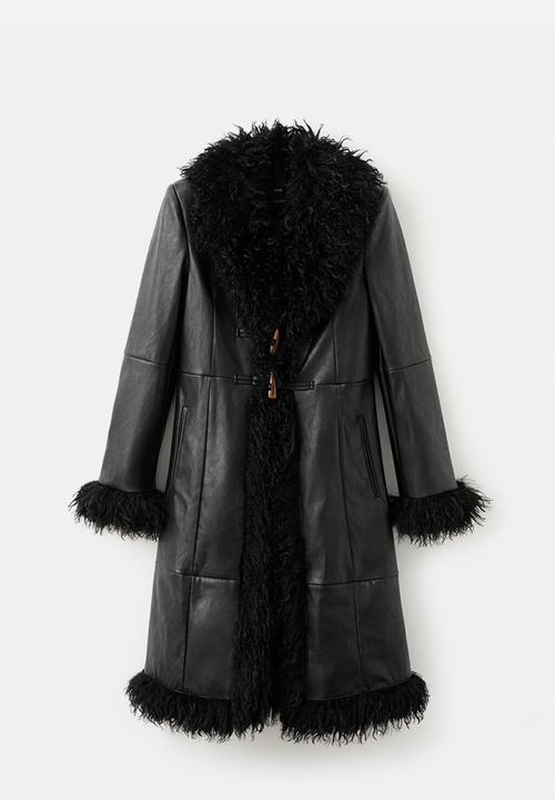 MANGO - Coat charlote - black