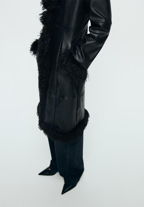 MANGO - Coat charlote - black
