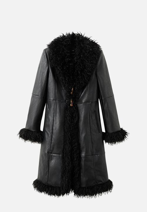 MANGO - Coat charlote - black