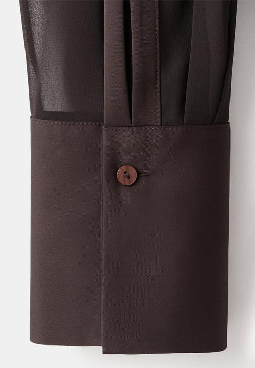 MANGO - Shirt doyle - dark brown