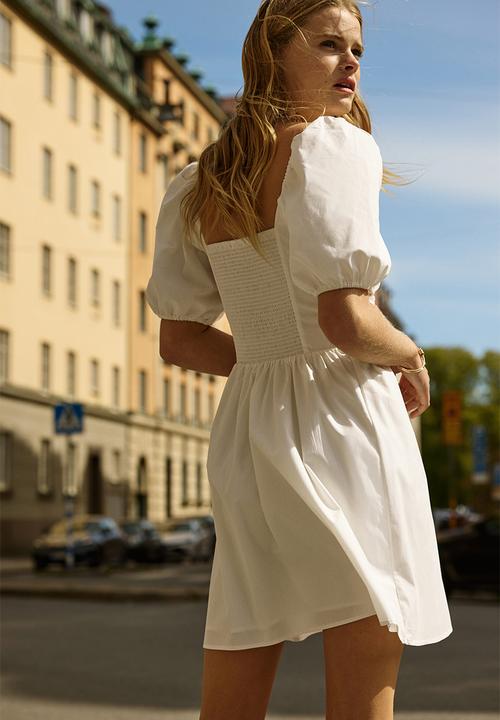 H&M - Twist-detail dress - white