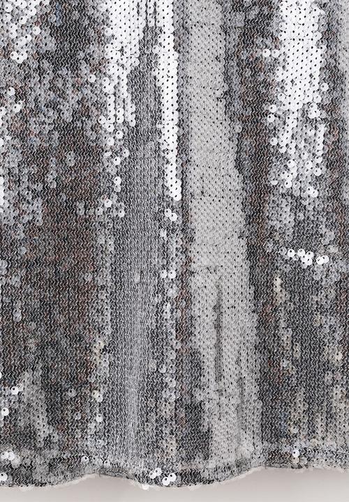 MANGO - Skirt xsparkle - gray