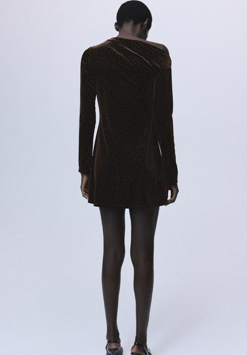 MANGO - Dress xvirgo - brown