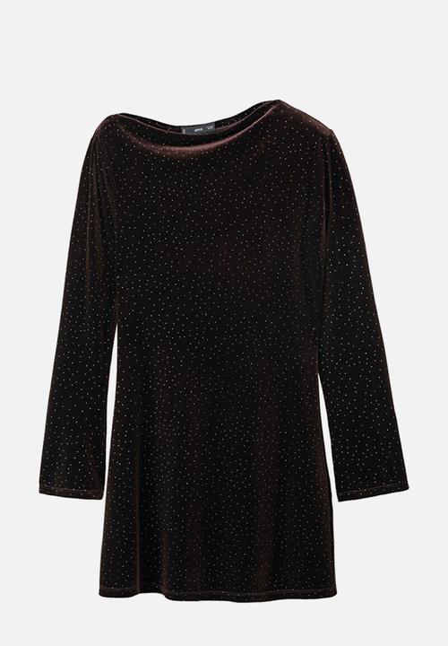 MANGO - Dress xvirgo - brown