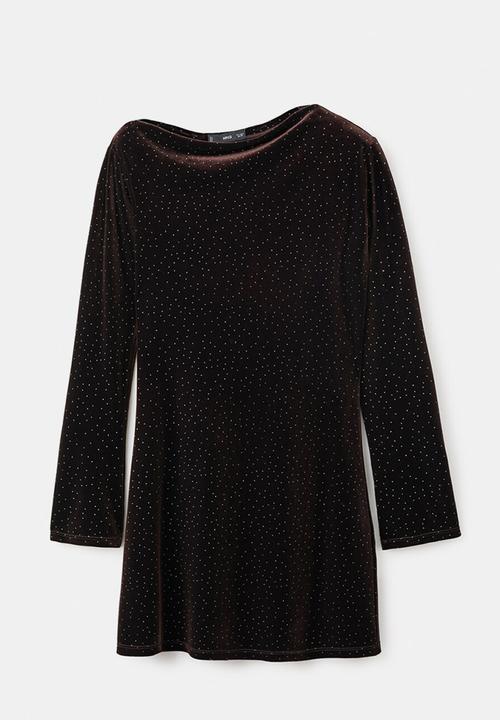 MANGO - Dress xvirgo - brown