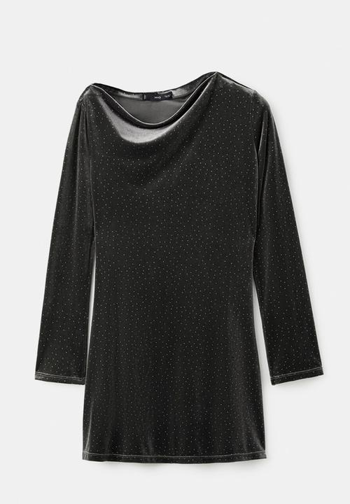 MANGO - Dress xvirgo - charcoal