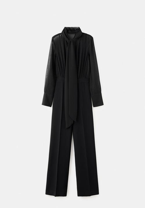 MANGO - Jumpsuit tracy - black