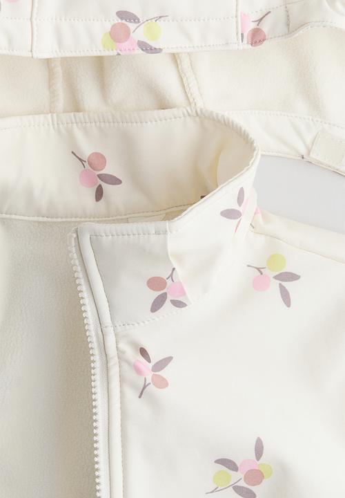 H&M - Water-resistant softshell jacket - cream berries