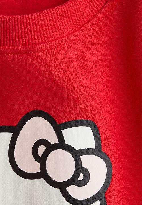 H&M - Printed sweatshirt - red hello kitty