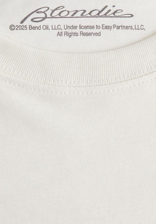H&M - Oversized printed T-shirt - white/blondie 