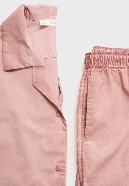 MANGO - Pyjama shirt felipe- medium pink