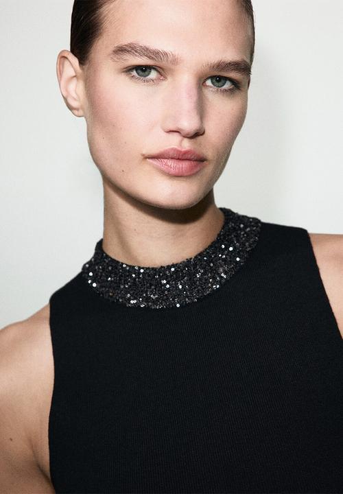 MANGO - Dress balerina - black