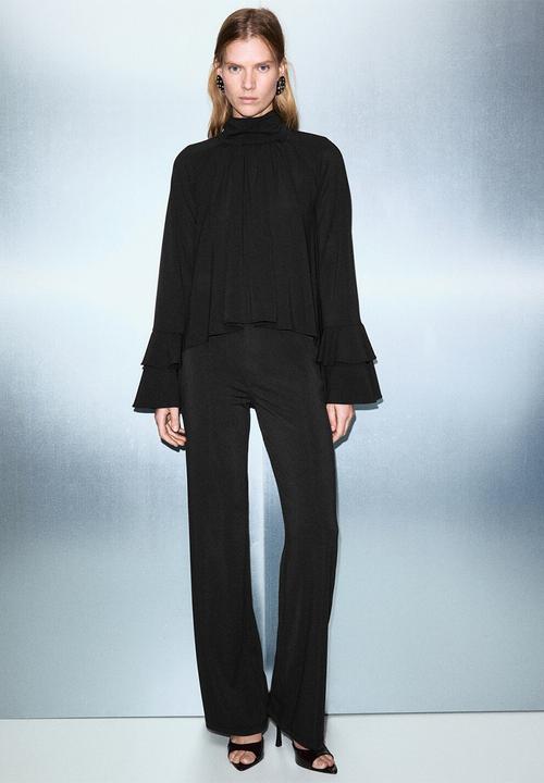 MANGO - Trousers xcamilo - black