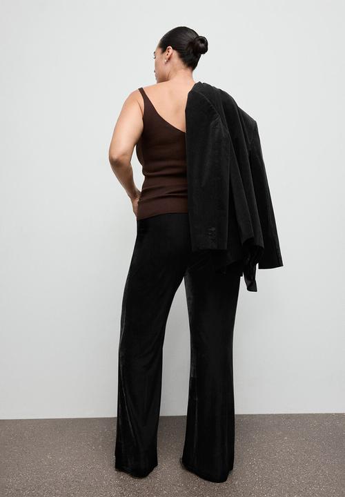 MANGO - Trousers xnara - black