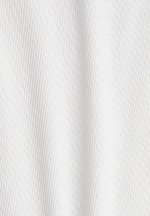H&M - Ribbed boat-neck top - white