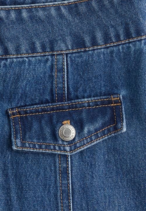 H&M - A-line denim skirt - denim blue