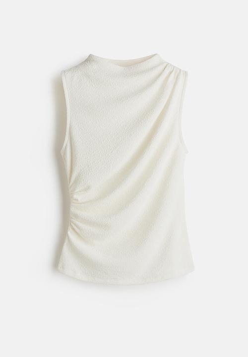 H&M - Draped top - white