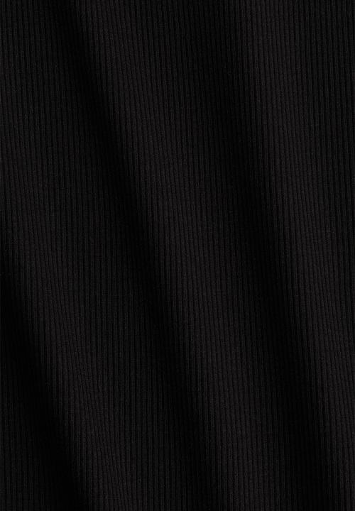 H&M - Ribbed boat-neck top - black