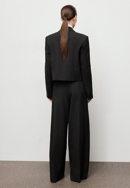 MANGO - Trousers garbo - black