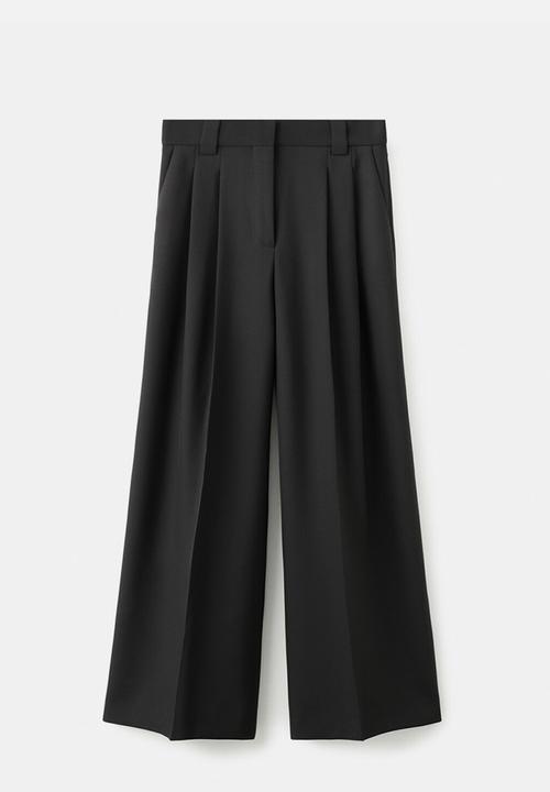 MANGO - Trousers garbo - black