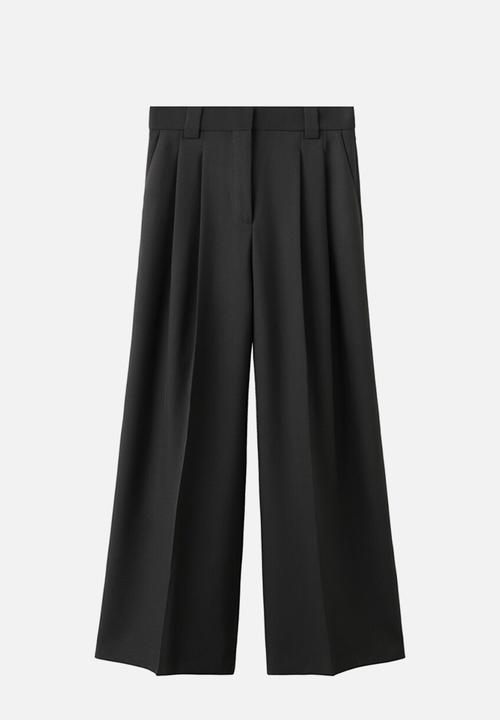 MANGO - Trousers garbo - black