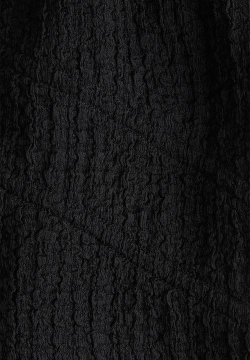H&M - Crinkled tie-front top - black