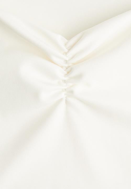 H&M - Gathered vest top - white